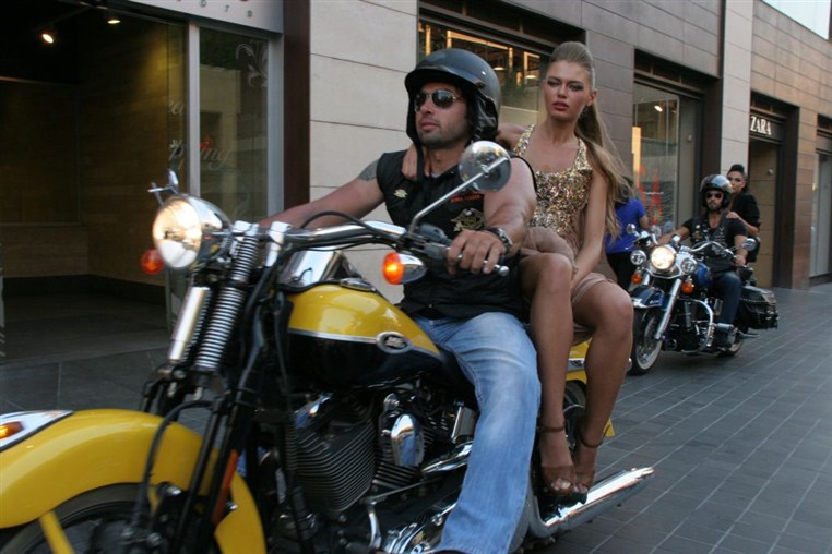 Harley Davidson show at Beirut Souks